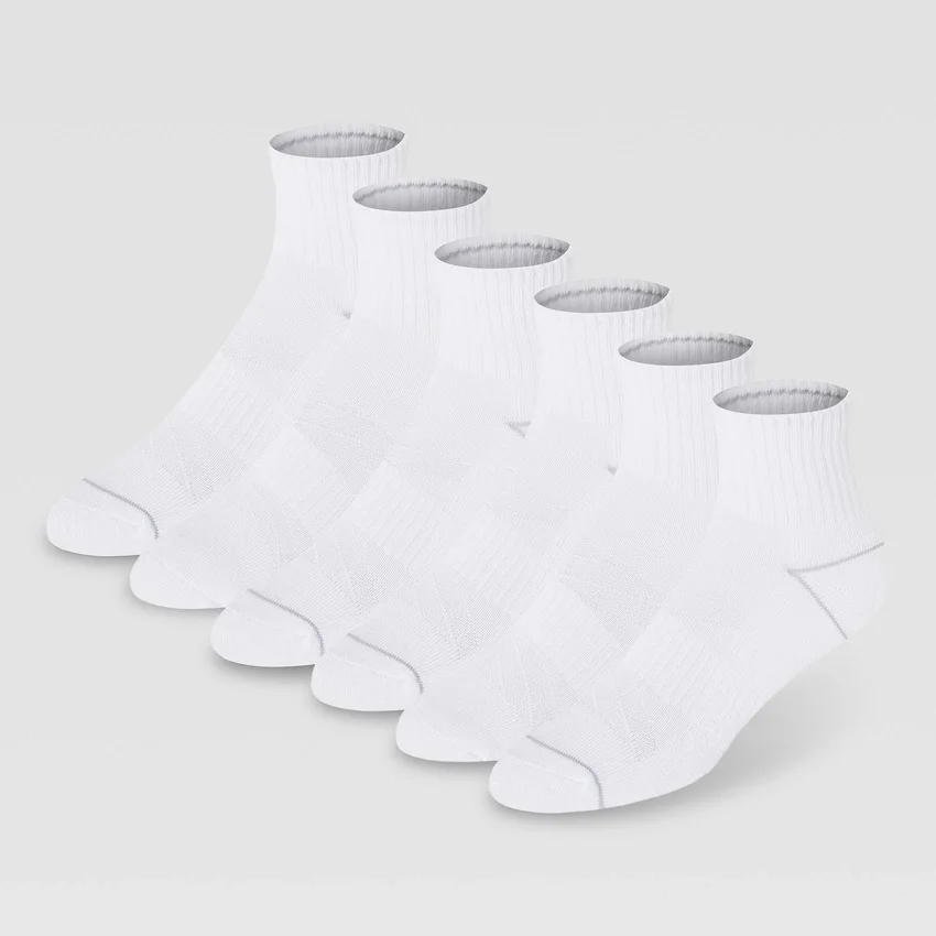6er-Pack Damen-Cushion-Quarter-Socken