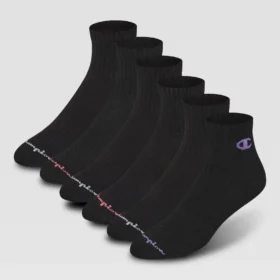 6er-Pack Damen-High-Quarter-Socken mit Polsterung