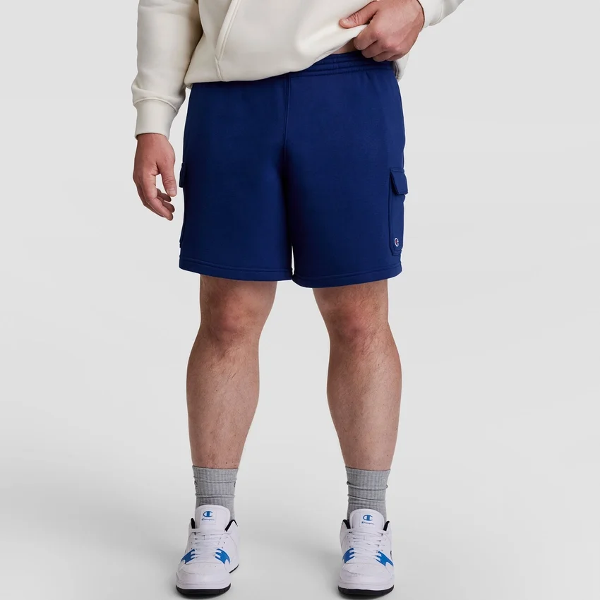 8" Fleece-Cargo-Shorts, C Logo