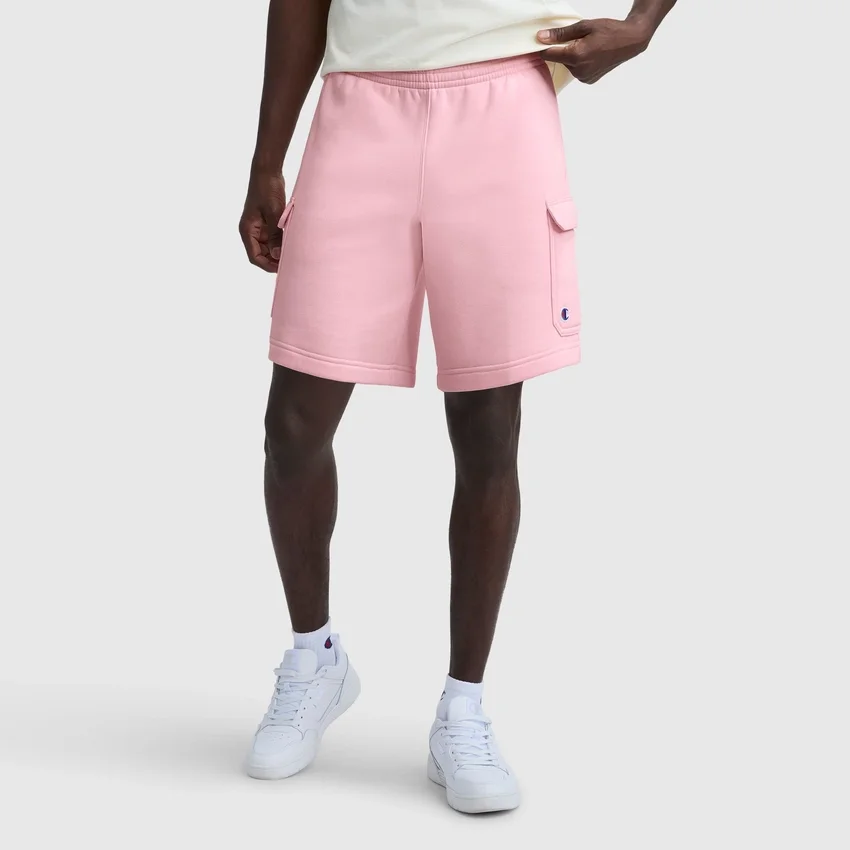 8" Fleece-Cargo-Shorts, C Logo