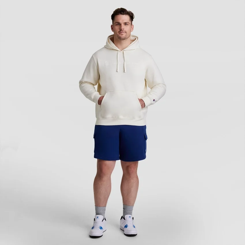 8" Fleece-Cargo-Shorts, C Logo