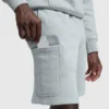 8" Fleece-Cargo-Shorts, C Logo