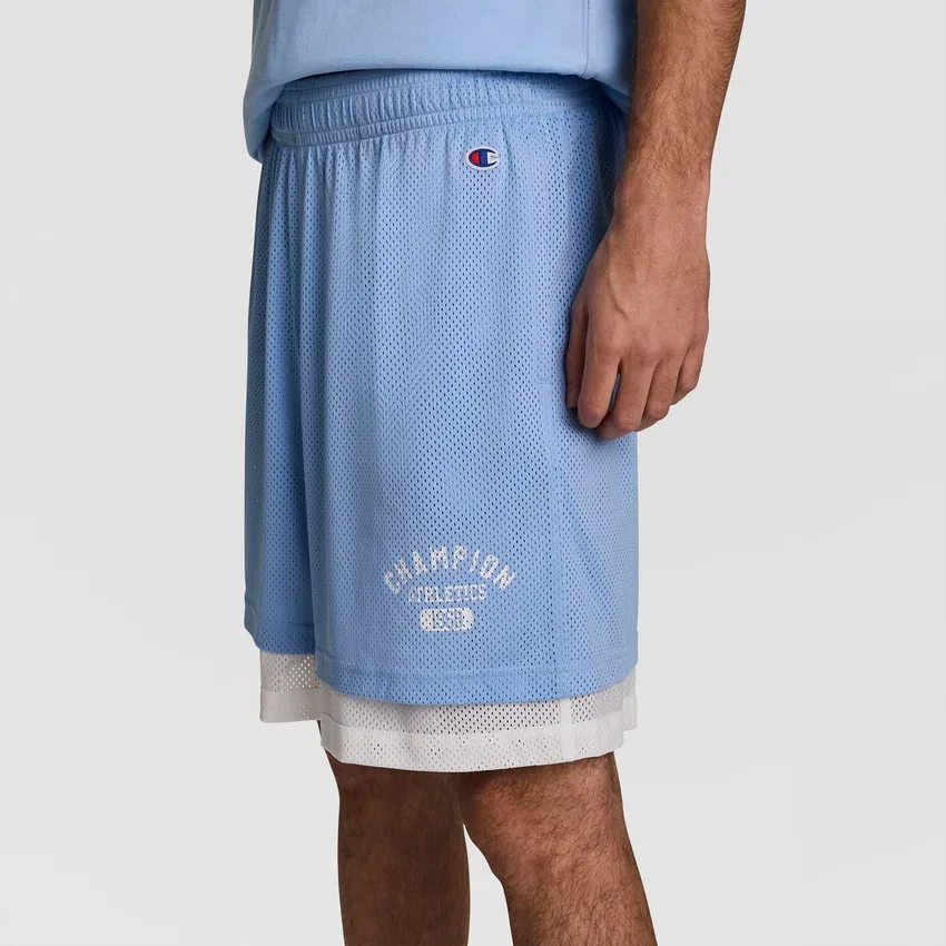 9" Gridiron Double Layer Shorts, C Logo