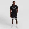 9" Gridiron Double Layer Shorts, C Logo
