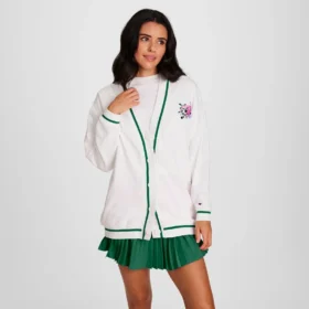 Country Club Cardigan, besticktes florales «C»-Logo