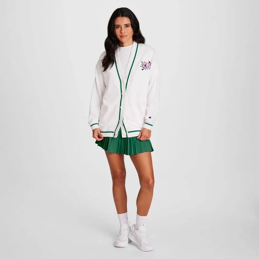 Country Club Cardigan, besticktes florales «C»-Logo
