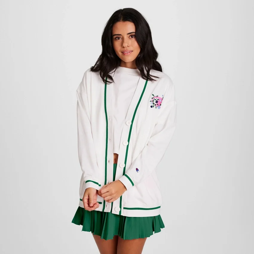 Country Club Cardigan, besticktes florales «C»-Logo
