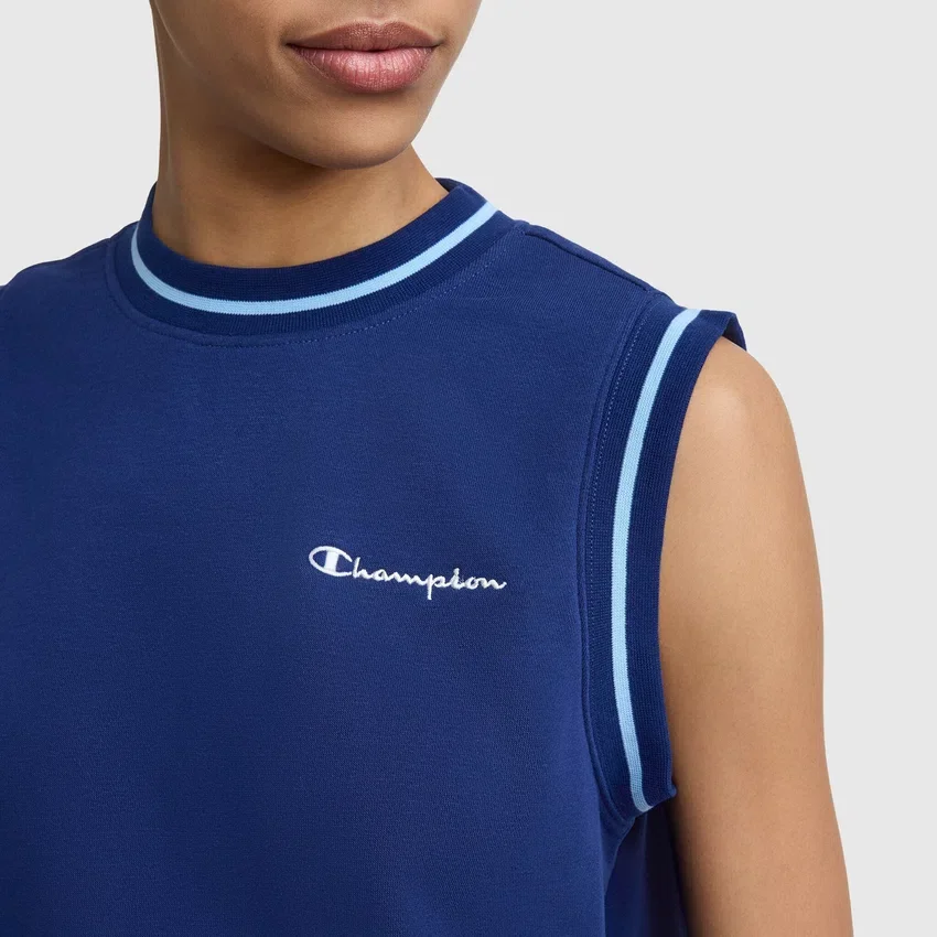 Country Club ärmelloses Top, gesticktes Script Logo