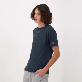 Klassisches Grafik-T-Shirt, farblich abgestimmtes Script Logo