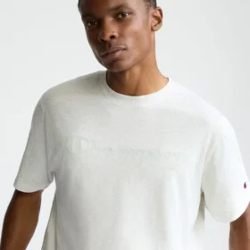Klassisches Grafik-T-Shirt, farblich abgestimmtes Script Logo