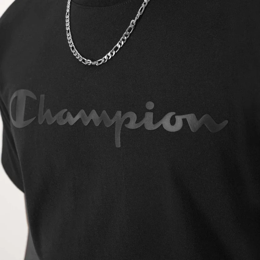 Klassisches Grafik-T-Shirt, farblich abgestimmtes Script Logo