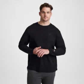 Klassisches Langarm-T-Shirt, besticktes C Logo – Big & Tall