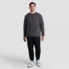 Klassisches Langarm-T-Shirt, besticktes C Logo – Big & Tall