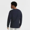 Klassisches Langarm-T-Shirt mit Grafik, Script Logo