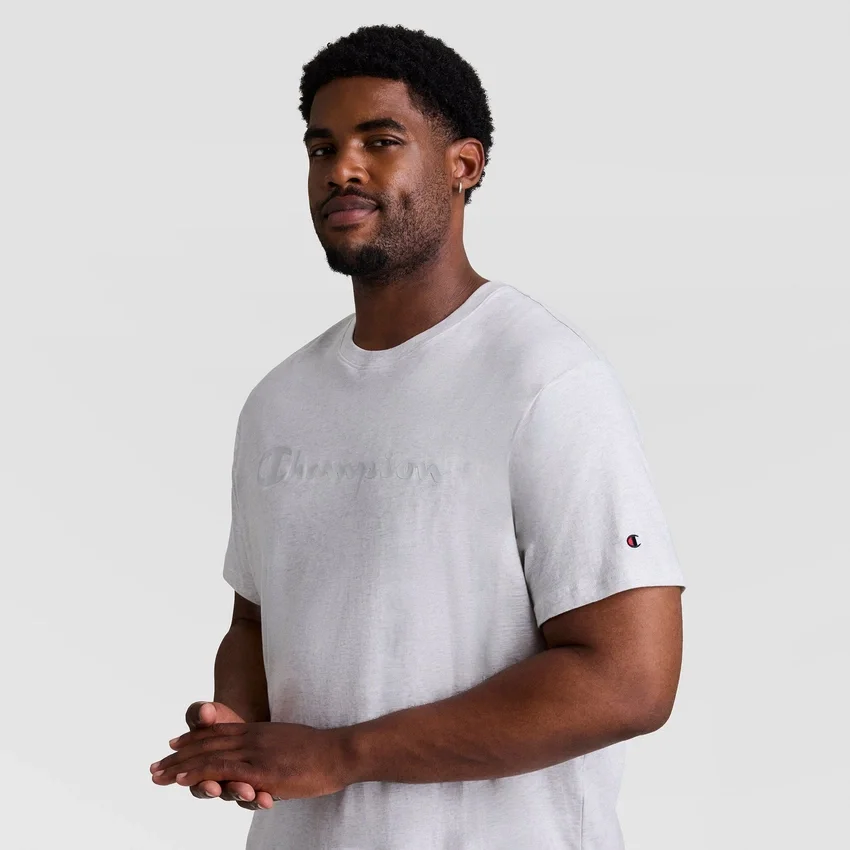 Klassisches T-Shirt mit Grafik, farblich abgestimmtes Script Logo – Big & Tall