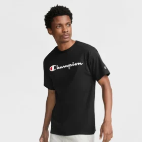 Klassisches T-Shirt mit Grafik, Script Logo