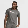 Klassisches T-Shirt mit Grafik, Script Logo