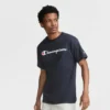 Klassisches T-Shirt mit Grafik, Script Logo