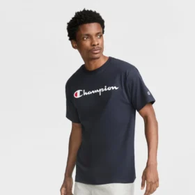 Klassisches T-Shirt mit Grafik, Script Logo