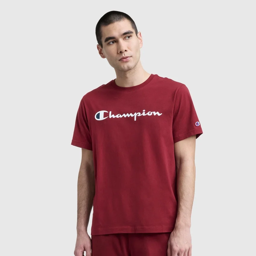 Klassisches T-Shirt mit Grafik, Script Logo