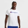 Klassisches T-Shirt mit Grafik, Script Logo