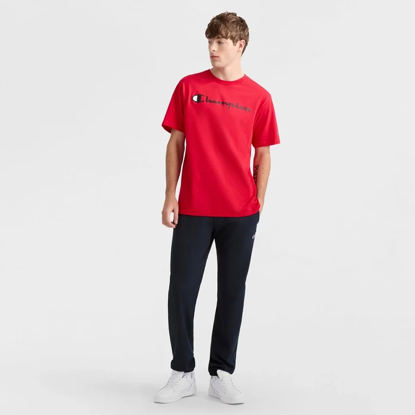 Klassisches T-Shirt mit Grafik, Script Logo