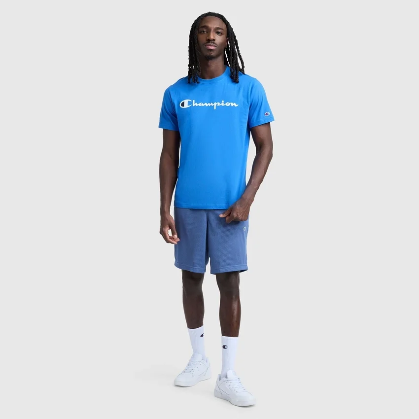 Klassisches T-Shirt mit Grafik, Script Logo