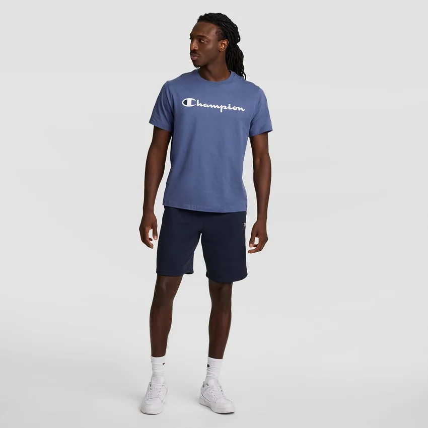 Klassisches T-Shirt mit Grafik, Script Logo