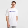 Klassisches T-Shirt mit Grafik, Script Logo – Big & Tall