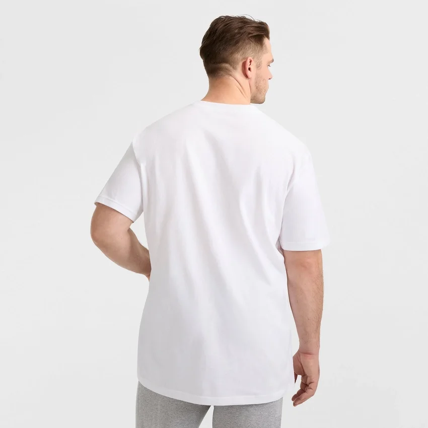 Klassisches T-Shirt mit Grafik, Script Logo – Big & Tall