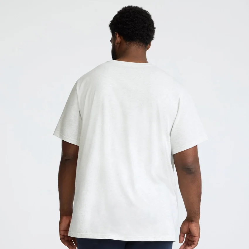 Klassisches T-Shirt mit Grafik, Script Logo – Big & Tall