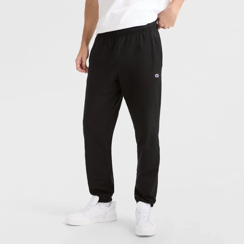 Leichte Lounge-Hose, geraffter Saum, C Logo
