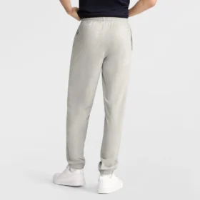 Leichte Lounge-Hose, geraffter Saum, C Logo