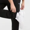 Leichte Lounge-Hose, geraffter Saum, C Logo