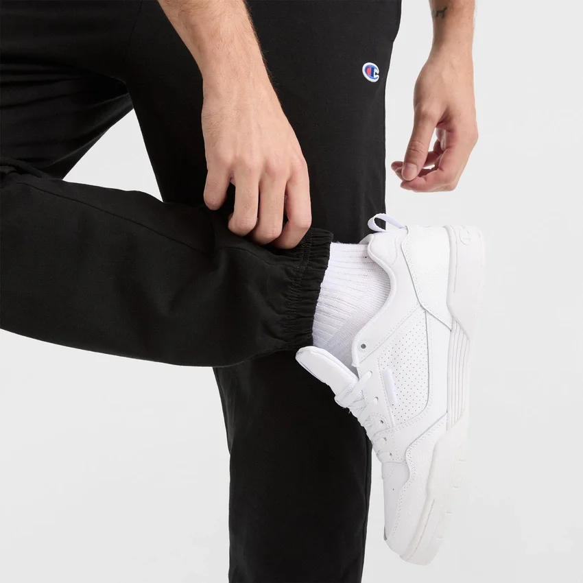 Leichte Lounge-Hose, geraffter Saum, C Logo
