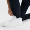 Leichte Lounge-Hose, geraffter Saum, C Logo