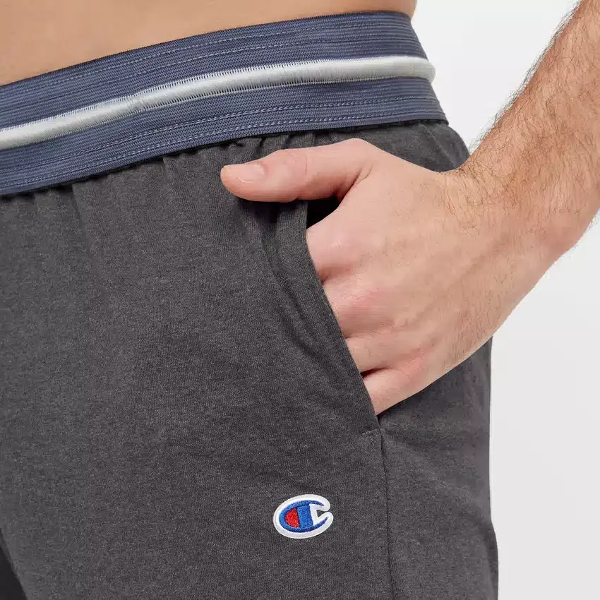Leichte Lounge-Hose, geraffter Saum, C Logo