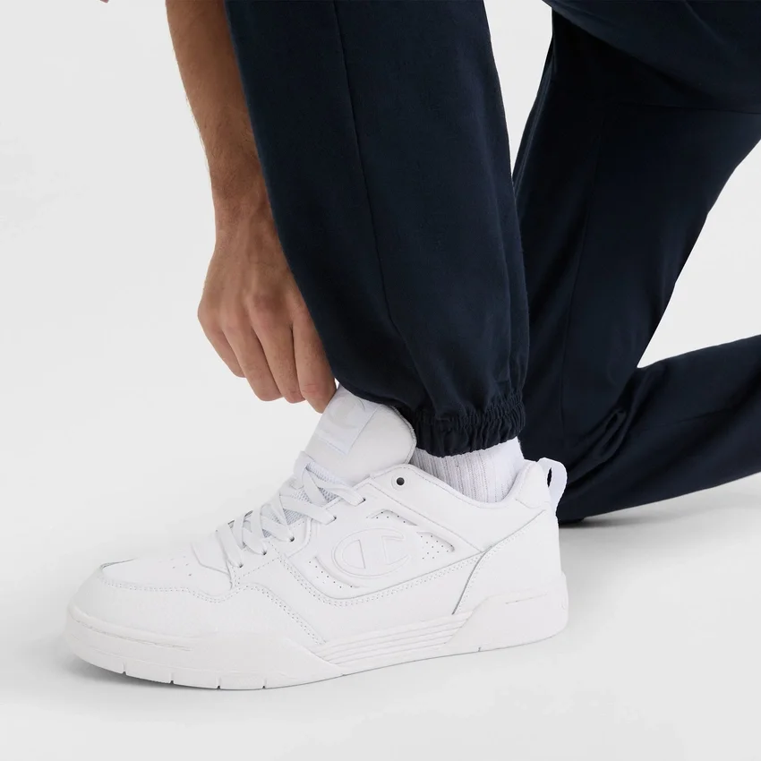 Leichte Lounge-Hose, geraffter Saum, C Logo