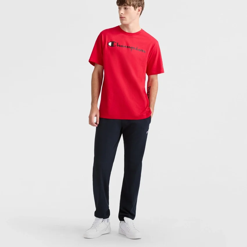 Leichte Lounge-Hose, geraffter Saum, C Logo