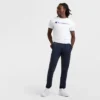 Leichte Lounge-Hose, geraffter Saum, C Logo