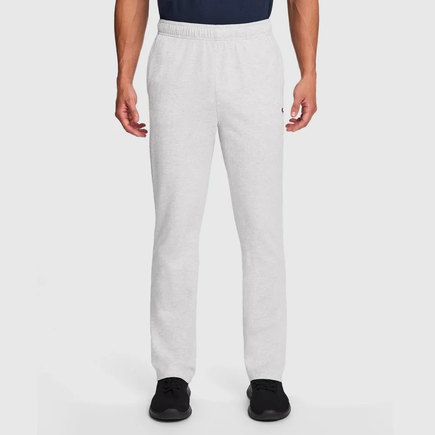 Leichte Lounge-Hose, offener Saum, C Logo