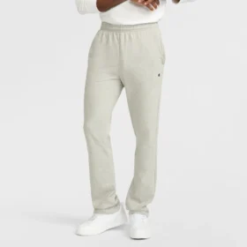 Leichte Lounge-Hose, offener Saum, C Logo