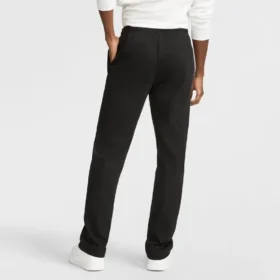 Leichte Lounge-Hose, offener Saum, C Logo