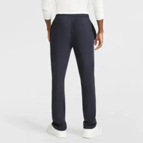 Leichte Lounge-Hose, offener Saum, C Logo