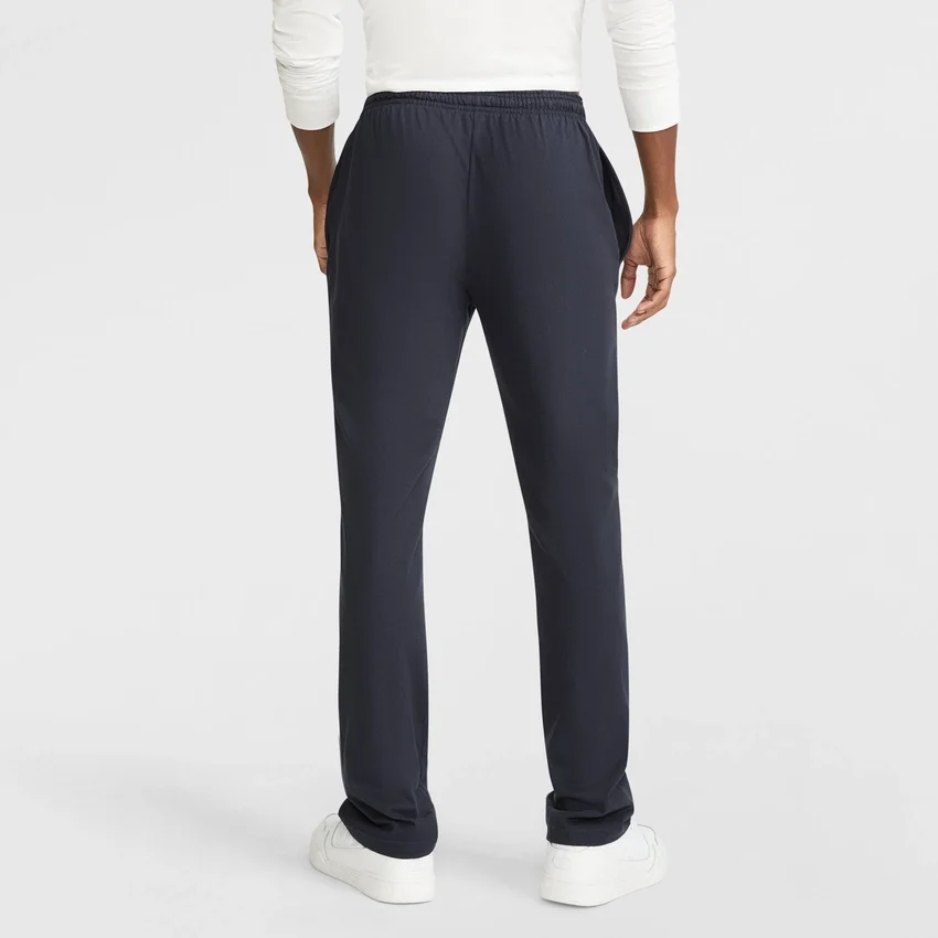 Leichte Lounge-Hose, offener Saum, C Logo