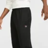Leichte Lounge-Hose, offener Saum, C Logo