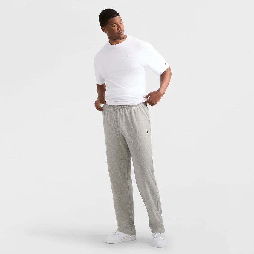 Leichte Lounge-Hose, offener Saum, C Logo – Big & Tall