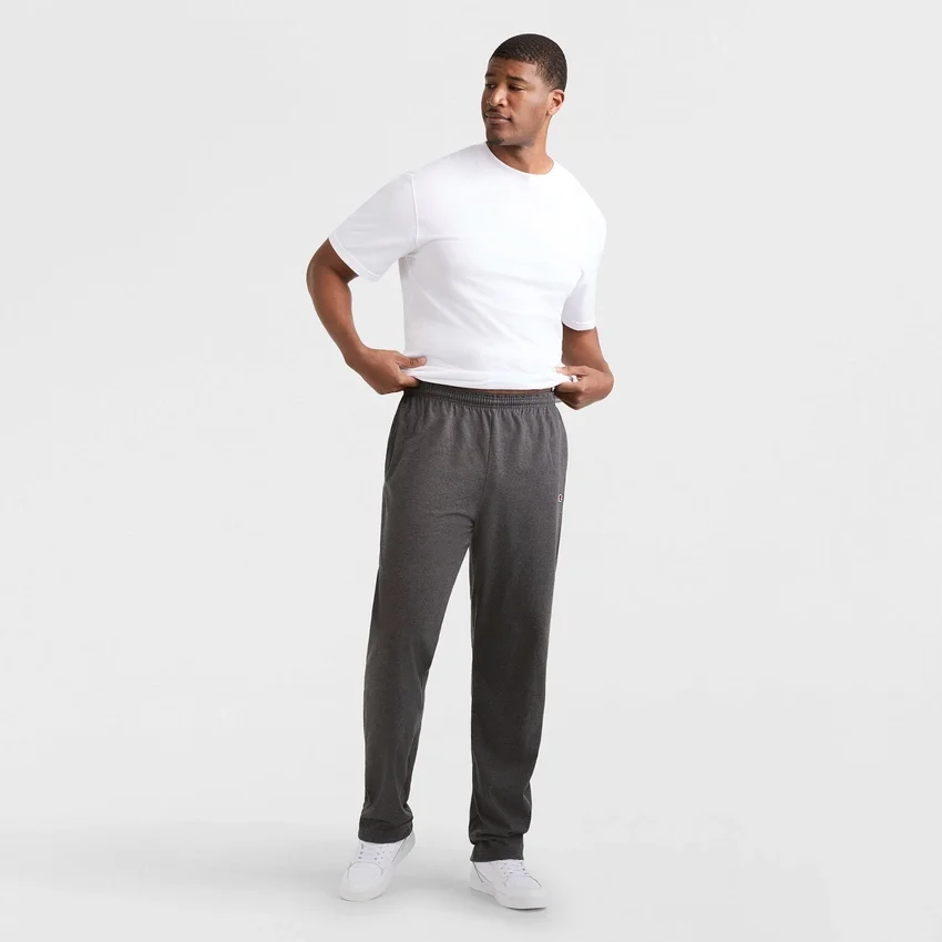 Leichte Lounge-Hose, offener Saum, C Logo – Big & Tall