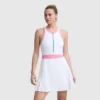 Match Point Tenniskleid, gesticktes Script Logo