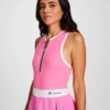 Match Point Tenniskleid, gesticktes Script Logo